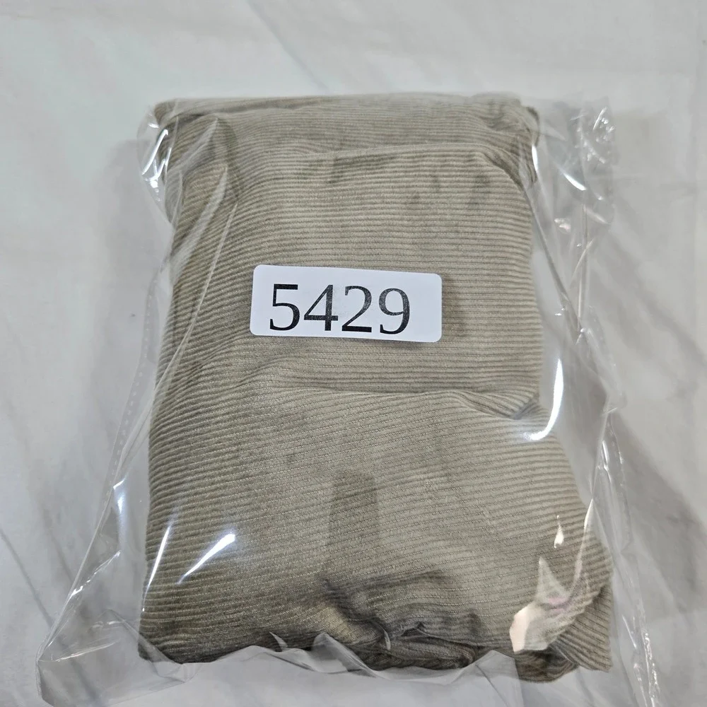 Vintage International Male Corduroy Pants 32 Pleated Rayon Beige Made in Taiwan